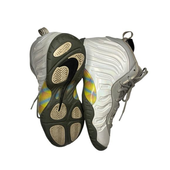 Nike Little Posite One GS 'Rainbow Pixel' Sneakers Size 5 - Picture 4 of 5